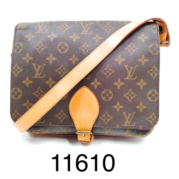 Louis Vuitton LV Shoulder Bag Cartouchiere GM Brown Monogram 11610 - Picture 1 of 9